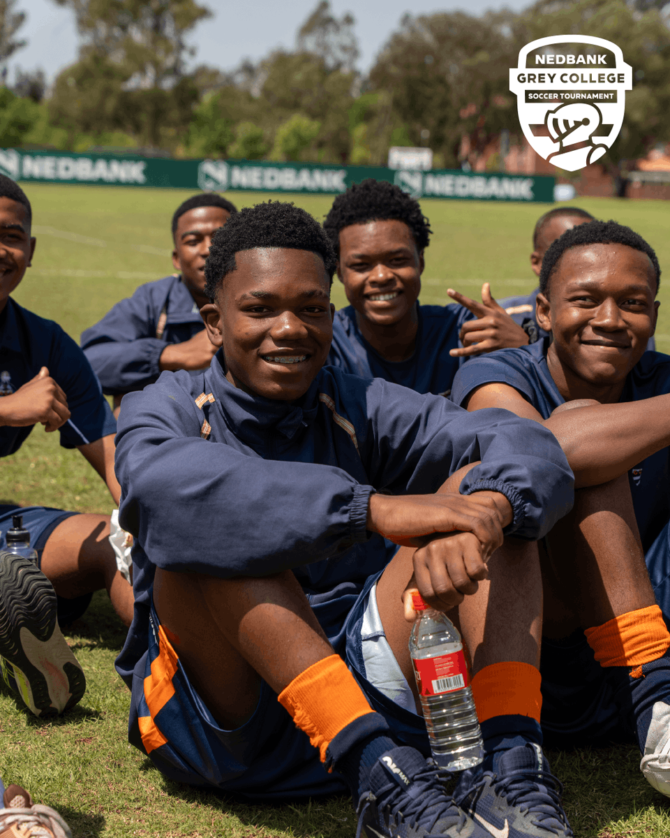 nedbanksport's tweet photo. George Lebese at the #NedbankGreyTournament opening. Young players got to ask him questions. And the action on the field? Non-stop! 🔥🏆 https://t.co/nYGKKa5P00