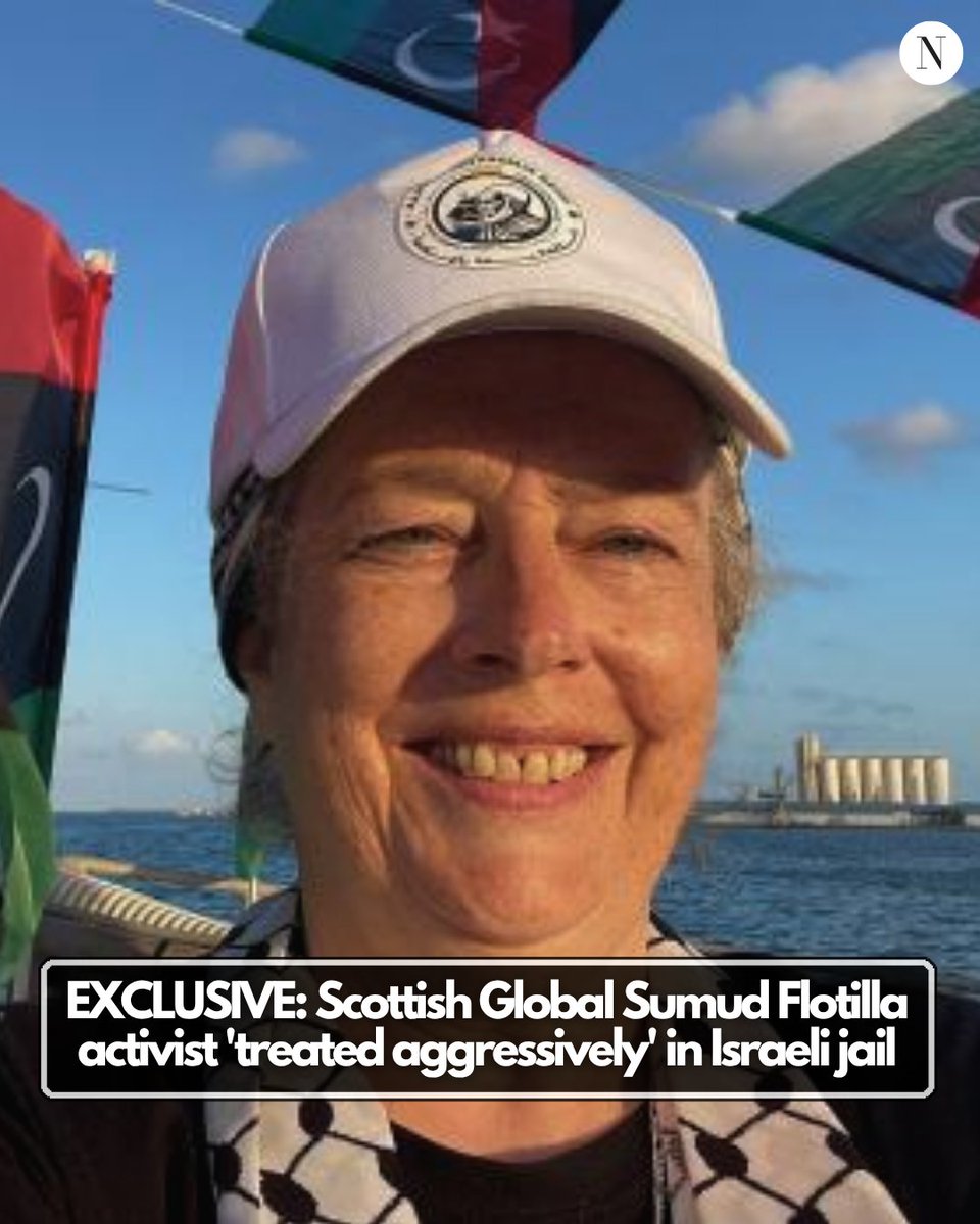 EXCLUSIVE: A Scottish activist who took part in the Global Sumud Flotilla has faced 'aggressive' and 'intimidating' treatment while being imprisoned by Israel

Yvonne Ridley, 67, is one of nearly 500 people who took part in the historic mission attempting to deliver aid to Gaza