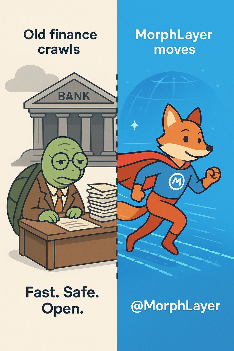 Haruto_00h's tweet photo. Money moves should be fast, safe, and open.
But old finance made it slow and full of limits.
@morphnetwork is building a new way on-chain, where speed, trust, and freedom work together.
@Bantr_fun #gMorph https://t.co/ErlDvzEDlL