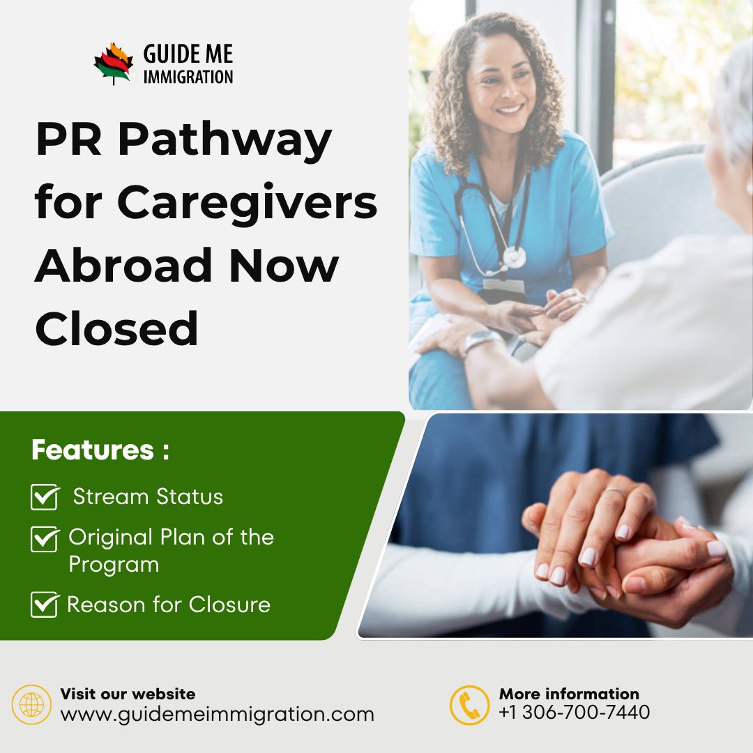 GuideMeImigratn's tweet image. Canada has closed the Caregiver PR stream for applicants outside the country. IRCC cites a large backlog and is focusing on in-Canada workers. Caregivers abroad can still apply through Express Entry or PNPs.

#CanadaImmigration #CaregiverProgram #IRCC #ExpressEntry #PNP
