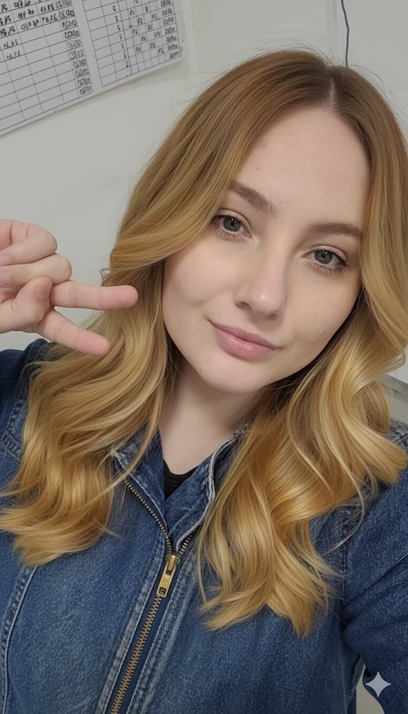MebrosaOficial's tweet photo. Pedi pro gemini criar uma imagem com o cabelo ideal pro meu rosto, basicamente ele fez um baby liss e deu uma clareada no meu 🤡 https://t.co/hqSv1USwm7