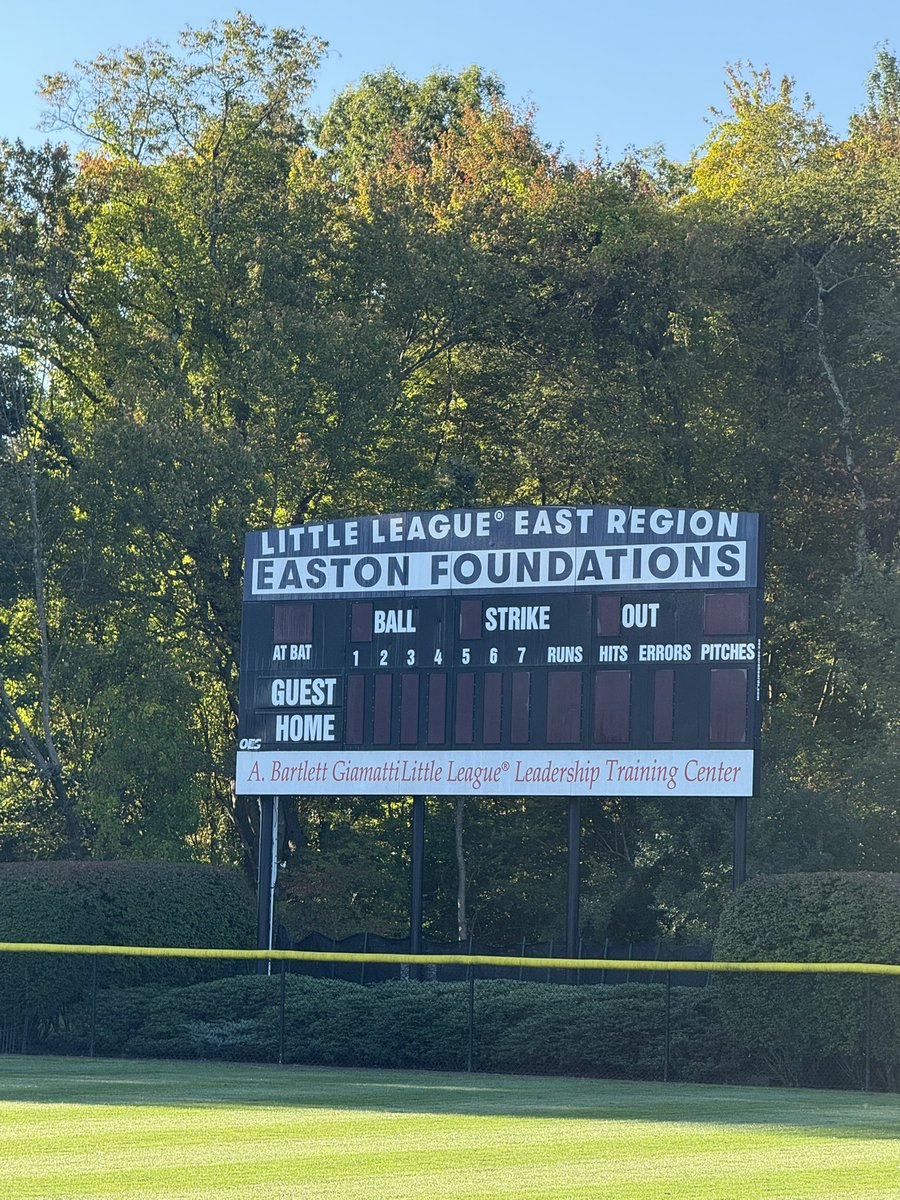 Today takes me out of my area a bit. I’m at <a href="/LittleLeague/">Little League</a> eastern region complex in Bristol, Ct. It’s a chance to improve myself with instruction/evaluation from #LLWS level umpires. Like one of my favorite players <a href="/C_DellaRocco37/">Chayse DellaRocco</a> says: Don’t fail because you didn’t try. 🥎 ⚾️