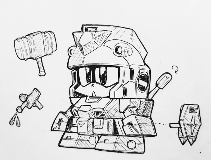 #みんなのRX78観てみたい #sirenの落書き帳