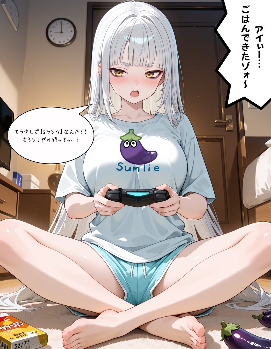 土曜日もナスおつぅぅ〜！！🍆
#なすびカレンダー

【🍂ゲーマーの秋、in 家✨】

#鏡アイ