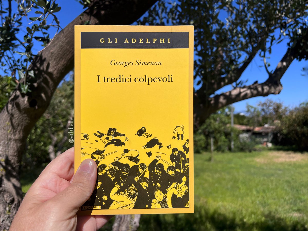 Per #CosaLeggoNelWeekend non potevo resistere al mio Simenon, fresco di libreria con "I tredici colpevoli" (trad. Marina Di Leo)! Una gemma del 1930: 13 racconti polizieschi (da "Les 13 Coupables" su Détective) più due racconti bonus, con il giudice Froget, un iceberg umano che