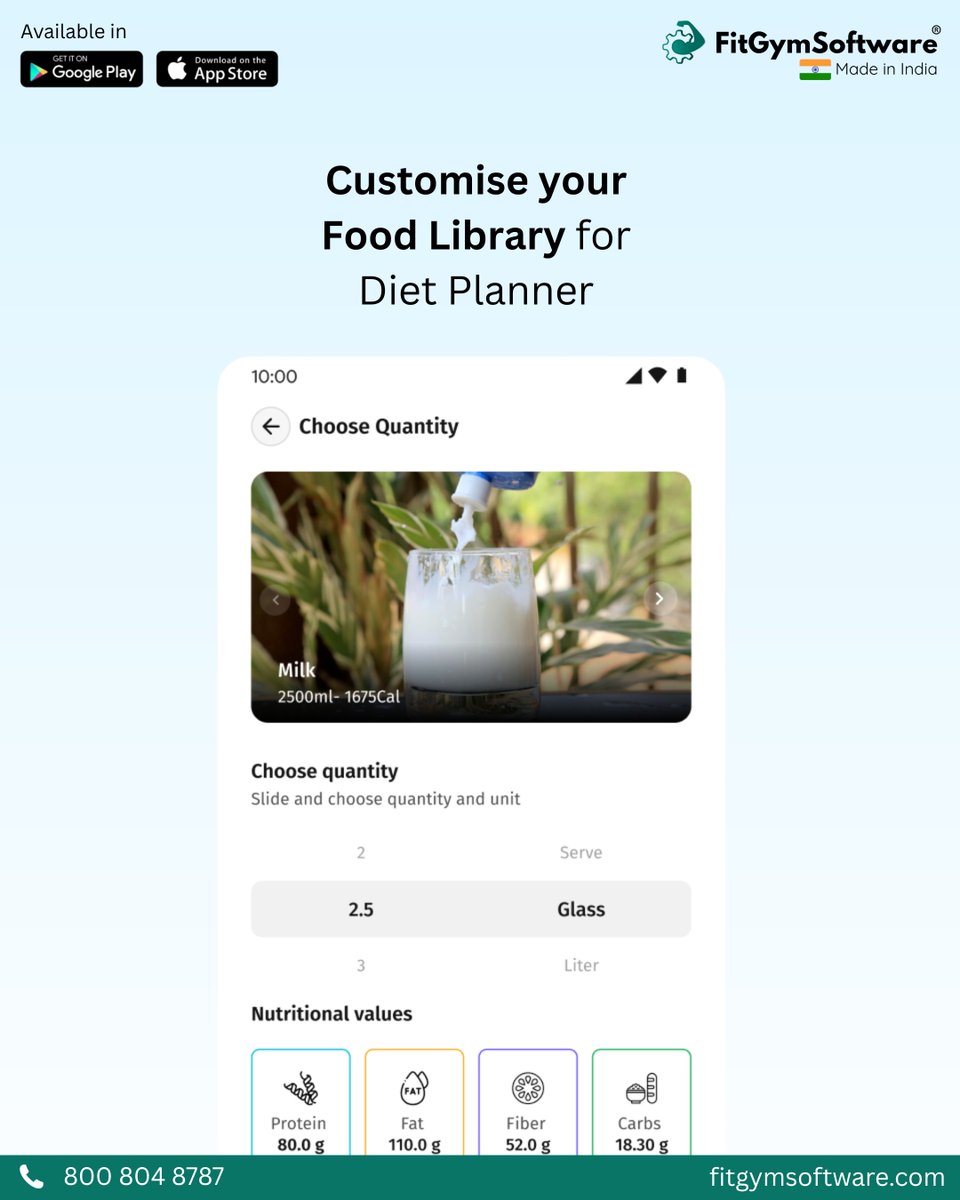 fitgymsoftware's tweet photo. Set up Custom diet plans for your gym members using Fitgymsoftware®. 

#fitgymsoftware #fgs #gymOwners #gymmanagement https://t.co/ekZ9pn6g9U