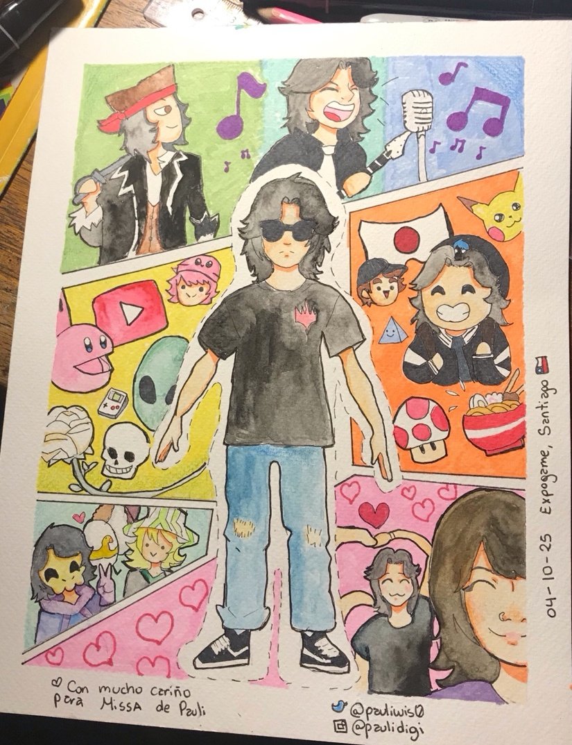 Objetivo del día: Entregar este dibujito a Missa, sin meet and greet xd
No alcance hacer para Mafer y Philip 😭👊
#missafanart