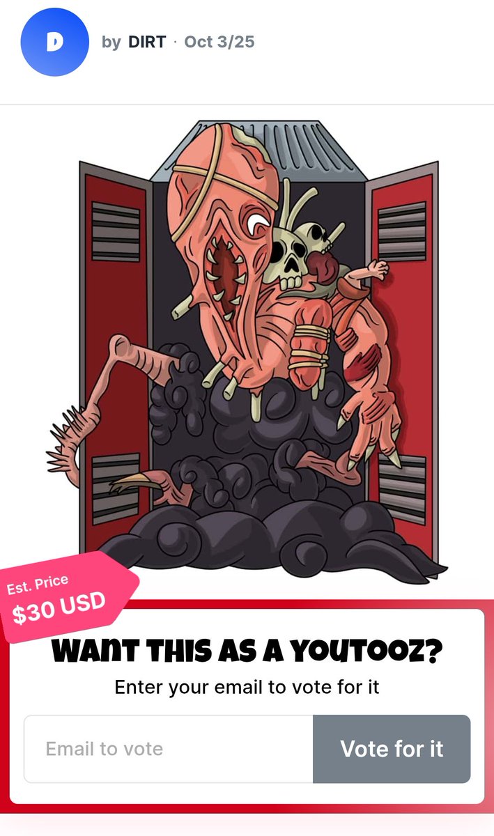 sleepynua's tweet image. PLEASE VOTE FOR THIS, GUYS!! We desperately need more Dredge merch and this could actually save us !! 🚪🧿