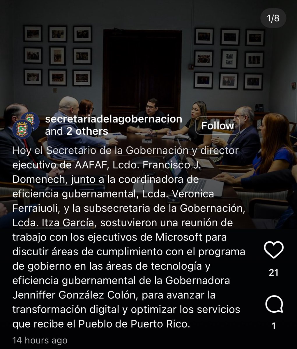 Reunión Gobierno–Microsoft sin PRITS ni un solo tecnólogo en la mesa.
Xuvo corre en Azure.
La Junta Fiscal: “cloud costs are spiraling out of control”.
Microsoft está en el centro.
Esto no es transformación digital.
Es impulsar sus cuotas, punto.