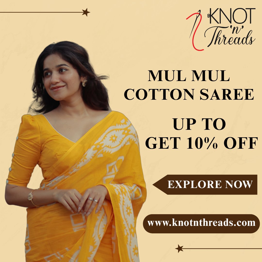 ThreadsKnot's tweet photo. 🧨 Diwali Sale On 🎇

Mul Mul Cotton Saree - Yellow 

🥻 Saree Code - MUL013

https://t.co/lQrvnRqIz1

Order Now 👆 👆 👆 

Happy Shopping 🛍💛💐 https://t.co/ZaFCgziOFi