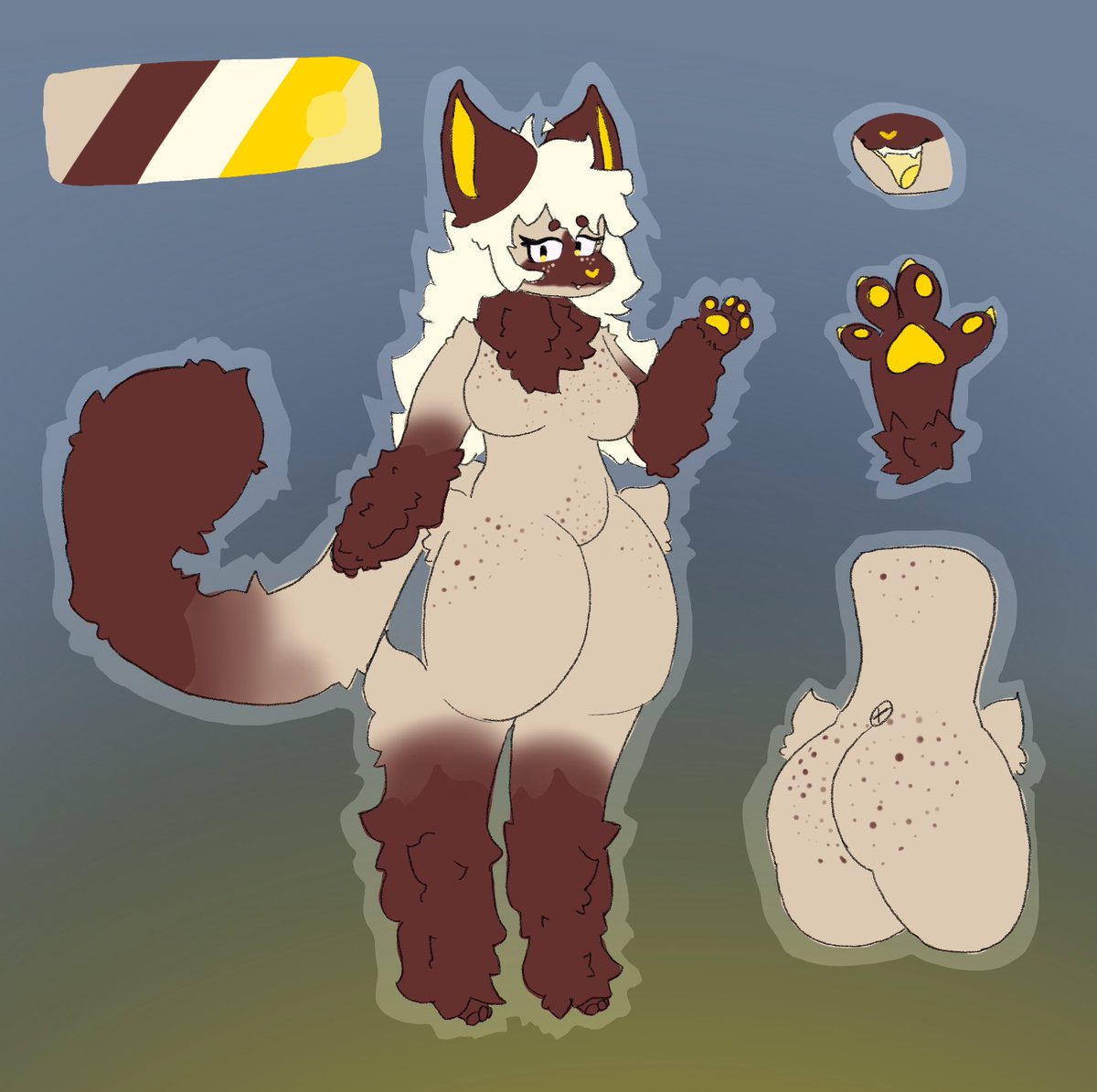 sylvoid's tweet image. Custom sketch design for an oomf