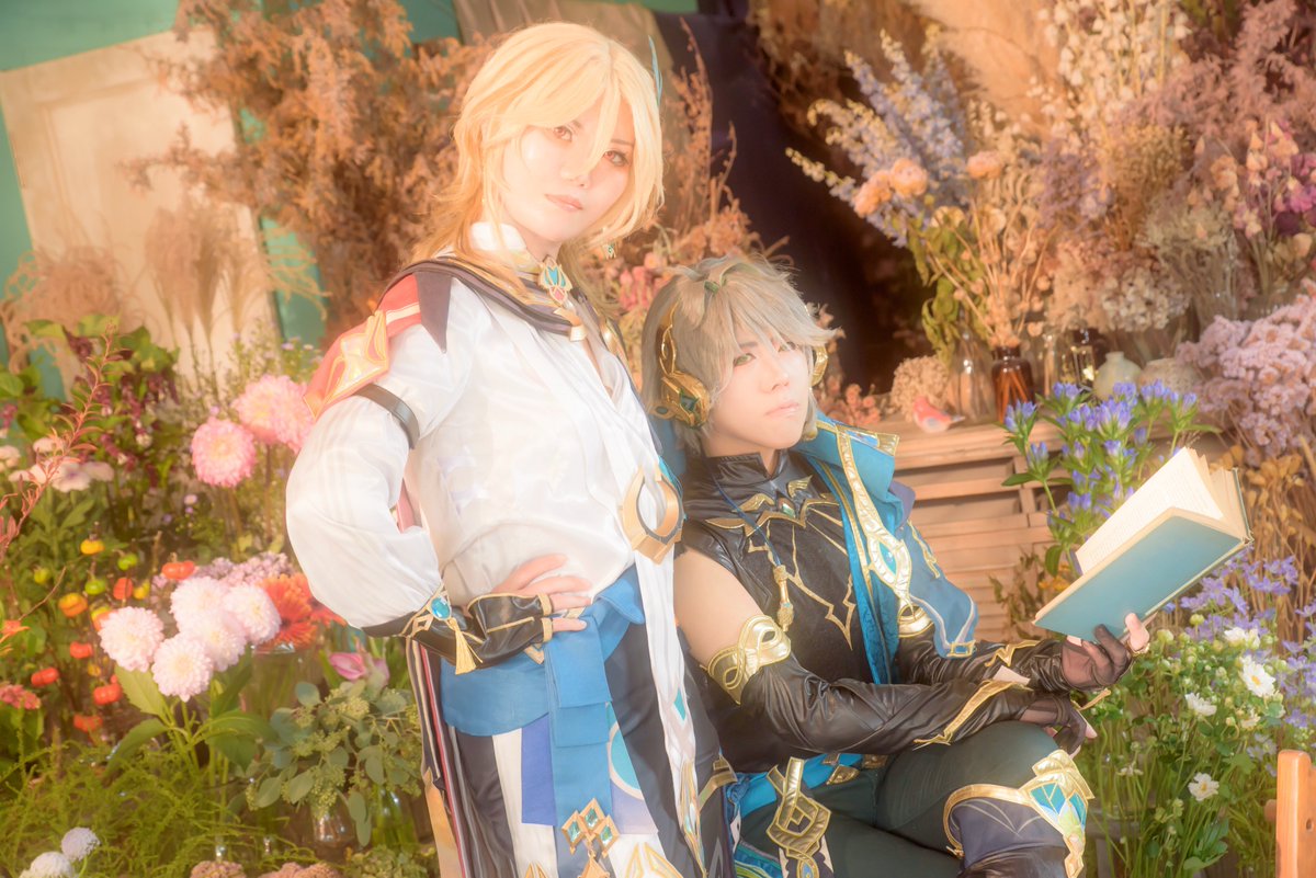 〚Cosplay／ GenshinImpact〛

カーヴェ … <a href="/kb54054213/">アルパカ</a> 
アルハイゼン … 餅
Photo … べいだーさん
Studio … <a href="/studioxparadis/">スタジオパラディ🍁秋の花屋装花🌾ススキ企画ご予約受付中</a> 

￣￣￣￣￣￣￣￣￣￣￣￣
 #GenshinImpactcosplay  #Alhaitham