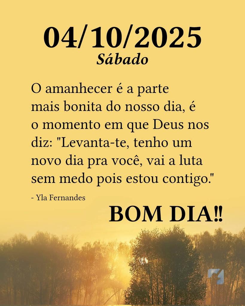 Bom dia galerinha, abençoado fds para nós 🇧🇷🙏.
