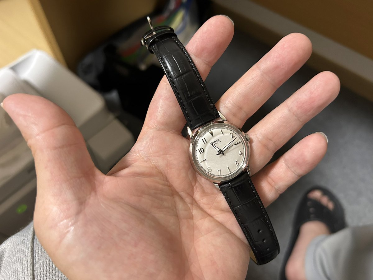 tadafuri0's tweet image. timexの時計買いました。
#timex