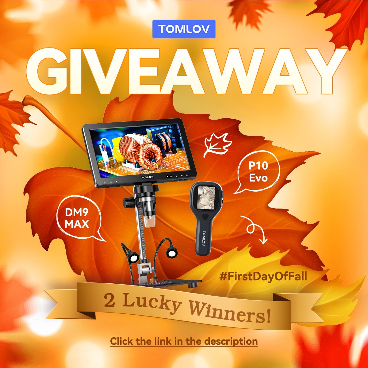 AudreyS23511436's tweet image. #FirstDayOfFall Giveaway! #WIN a FREE TOMLOV Digital Microscope this season of discovery! Ends 10/6 #Enter Here: wn.nr/TndvJSL