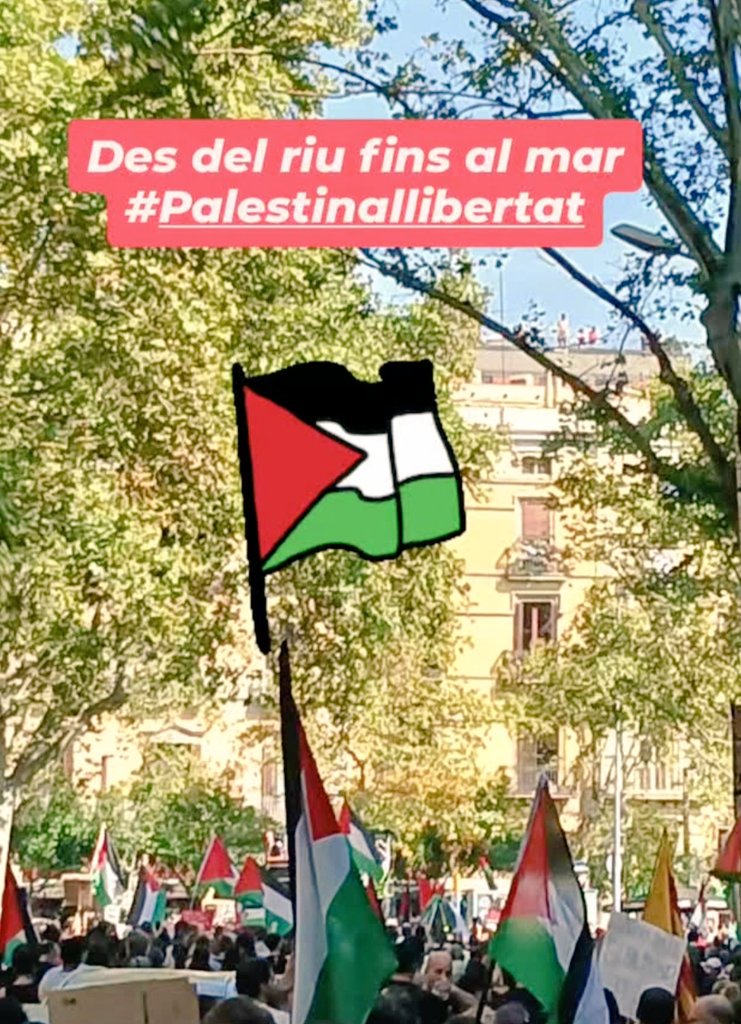 Aturem el genocidi. Des del riu fins al mar #Palestinallibertat
#FreePalestine  <a href="/Palestina_cat/">Comunitat Palestina Catalunya</a> <a href="/CasalsiAteneus/">Casals i Ateneus</a>