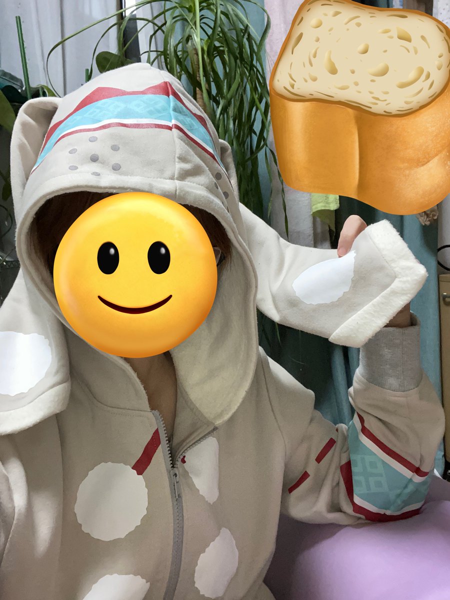寒くてモンハンパーカー引っ張り出した｡ ウルクススパーカーくん