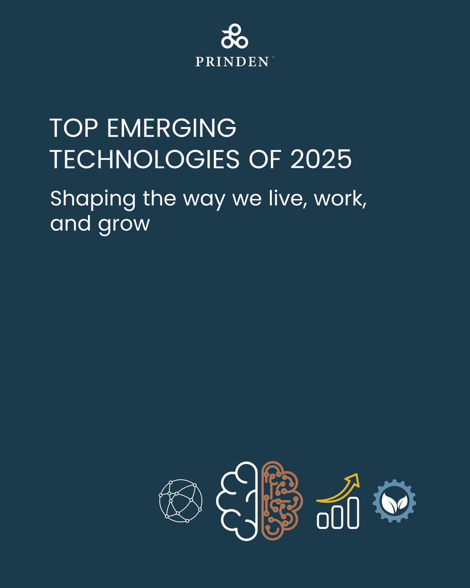 PrindenLtd's tweet image. The future is closer than we think. From smarter cities to transformative healthcare, emerging technologies are redefining how we live and grow.

Which innovation inspires you most? Share your thoughts below!

#EmergingTech2025 #Innovation #FutureOfTech #SmartCities