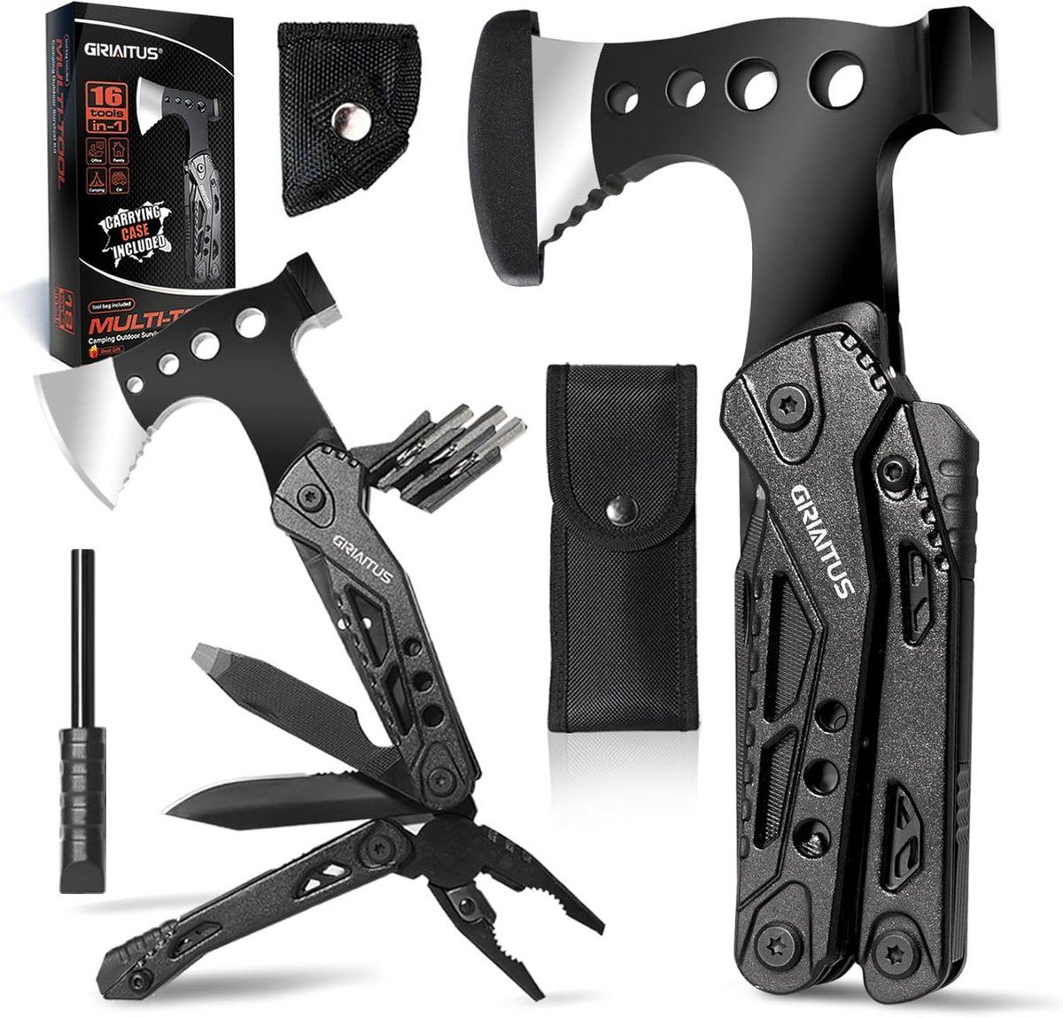 notomissdeals's tweet image. Camping Essentials 16 in 1 Multitool Camping Gear Gifts for Men Dad Multi Tool Survival Gear with Axe Hammer Pliers Saw Screwdrivers Bottle Opener Whistle with Sheath for Hiking Fishing

Price :  $19.99

sovrn.co/1epooqp

#ad #Multitool

Image Credit : amazon