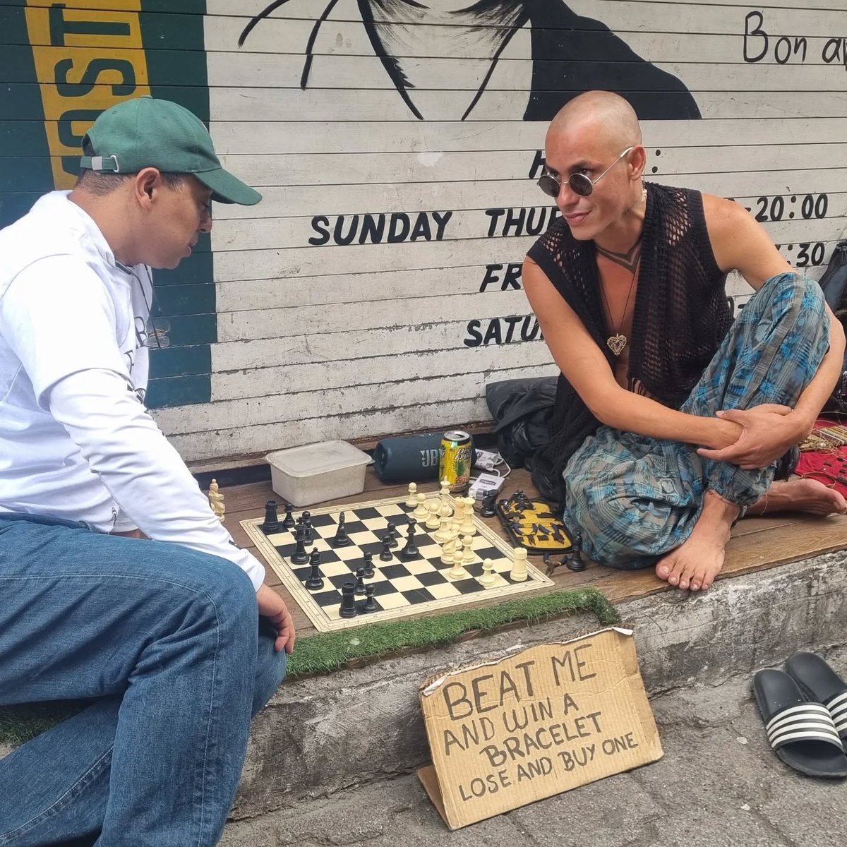 davidllada's tweet image. &quot;Beat me and win a bracelet, lose and buy one.&quot; Great photo by Javier Medina, taken in Atitlán, Guatemala.

Lake Atitlán is a vast body of water nestled in a massive volcanic crater in the southwestern highlands of Guatemala.