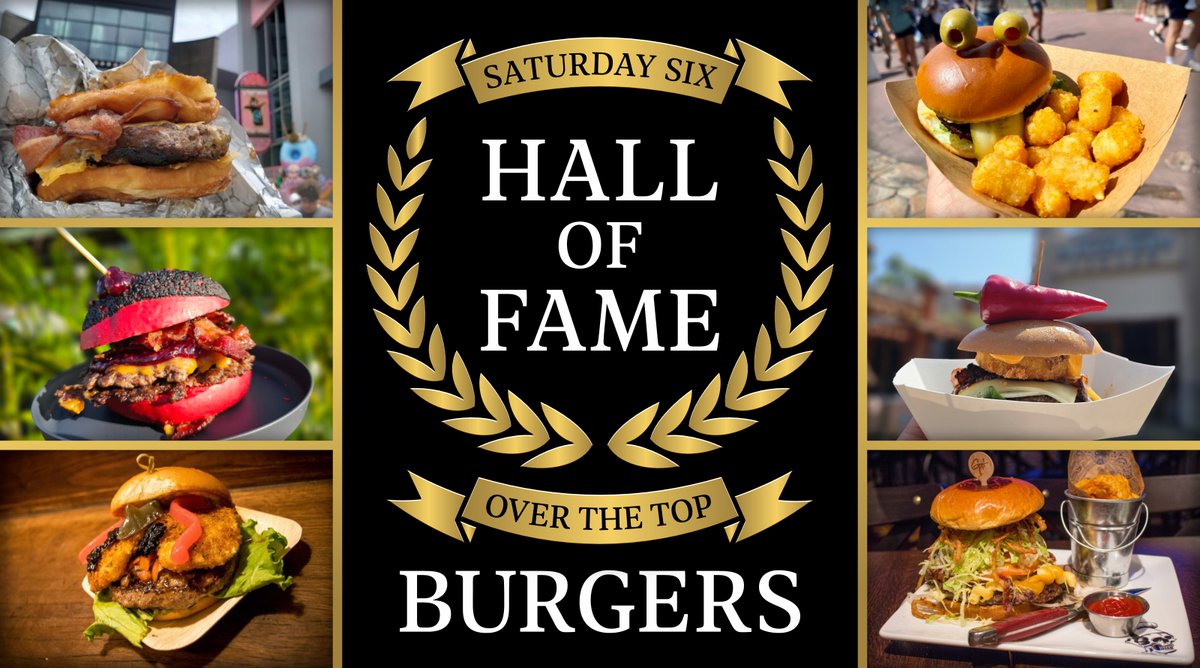 NEW: This week's SAT SIX is a special one as we open the doors to our new THEME PARK FOOD HALL OF FAME.  

For the inaugural edition, we take a look at some of the most over-the-top burgers we have had at Disney and Universal over the years.

touringplans.com/blog/saturday-…