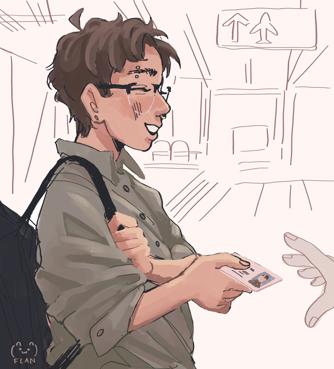 Flan_b00's tweet image. i love making timeskips bc idk why noel looks sad and andrés happy like something is going on i just don’t know what yet