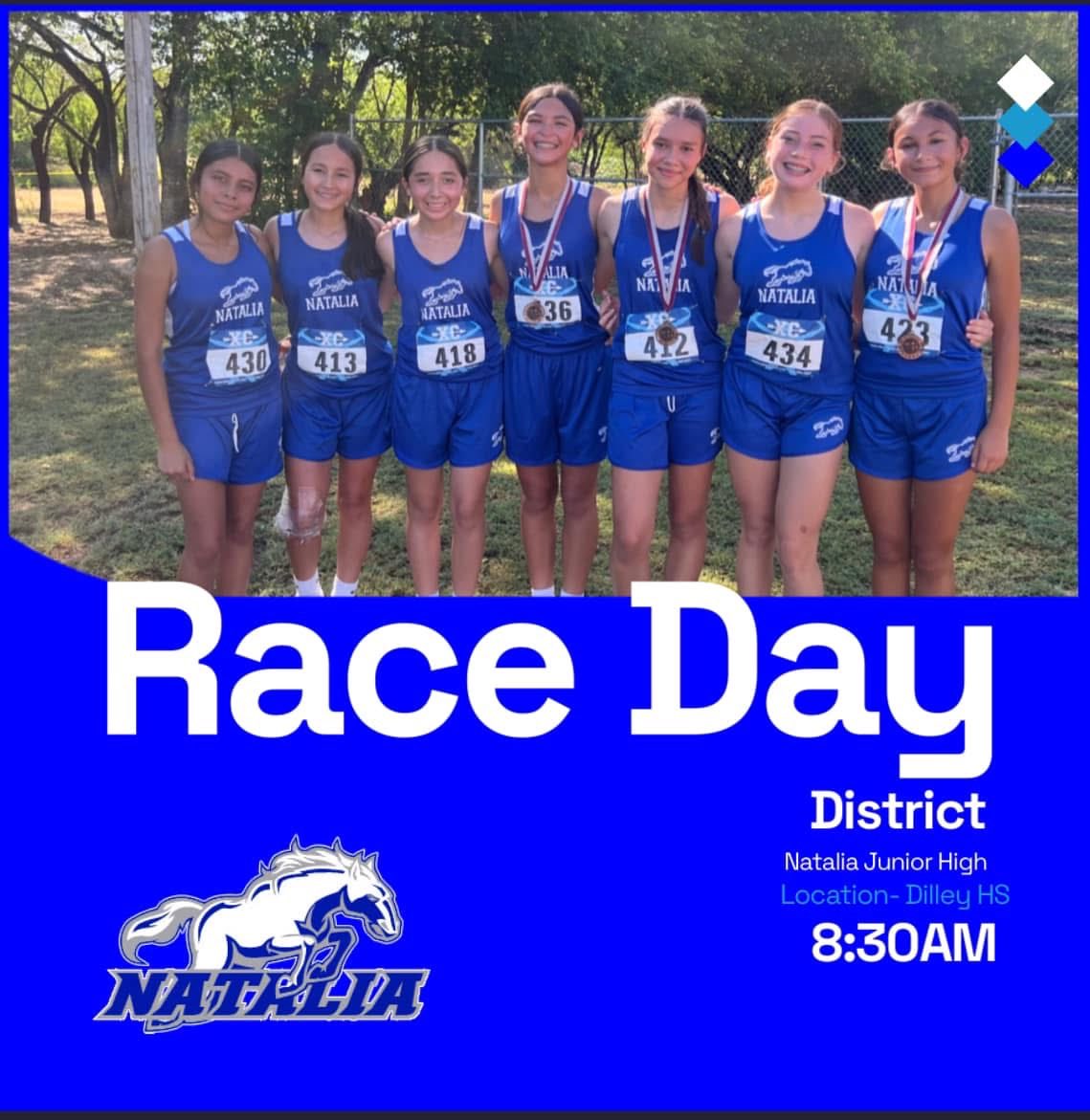 IT’S TIME FOR DISTRICT! 

Come out and support our JH runners in Dilley!