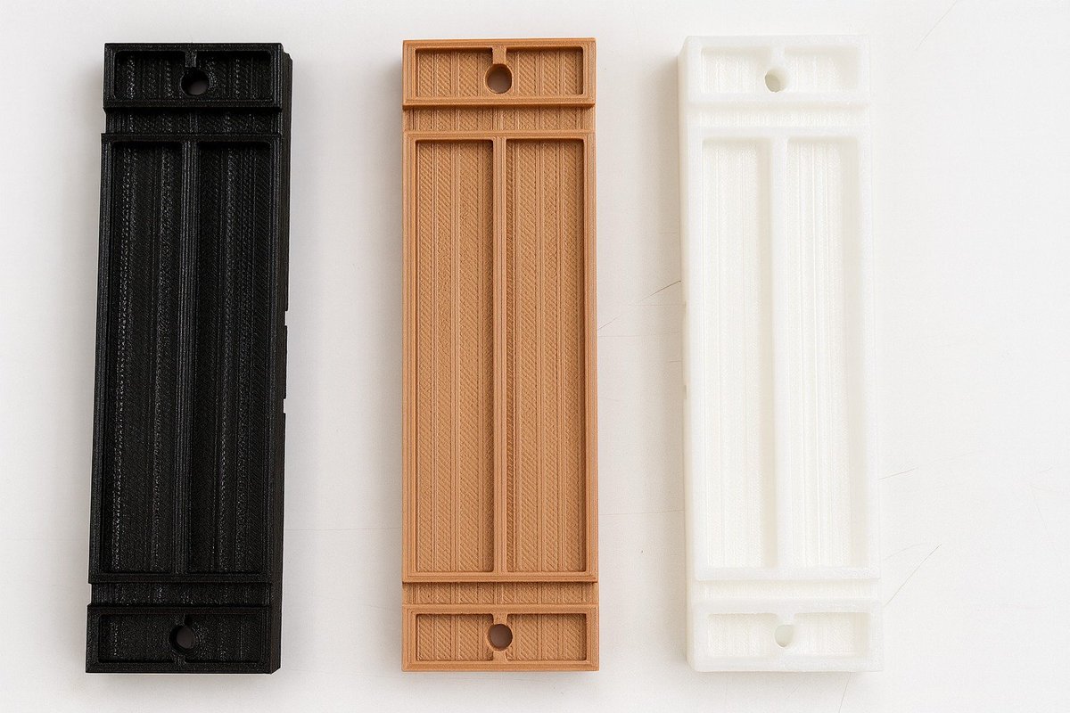 paradise_3d's tweet image. Not just colors — but engineering choices ⚫🟤⚪
Each 3D printed part tells a story of material, durability &amp;amp; finish.
That’s how prototypes evolve into products 

🔗 paradise-3d.com

#3DPrinting #Prototyping #3DParadise #Innovation