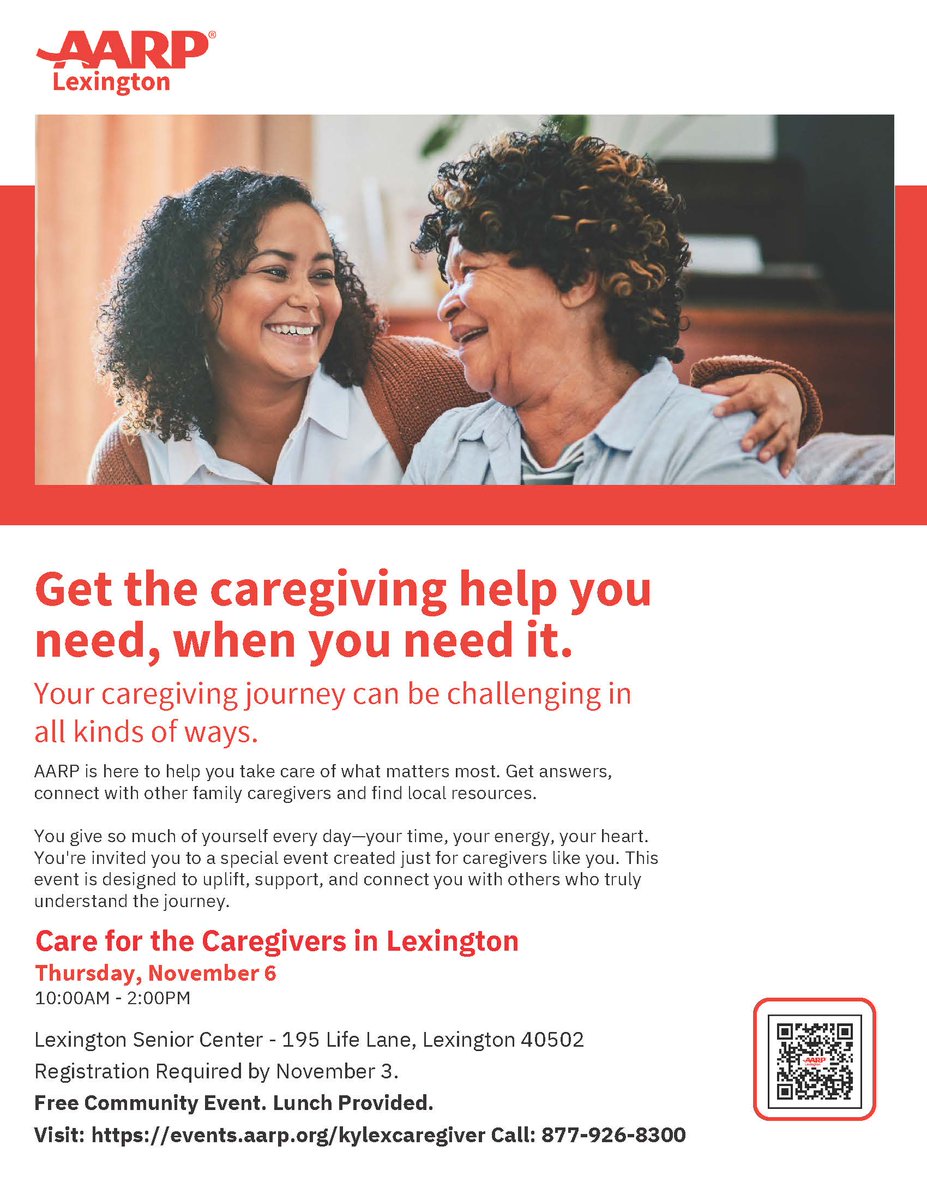 Join us for the Caregiver Conference on November 6th at the Lexington Senior Center! #seniorcenter #caregiver