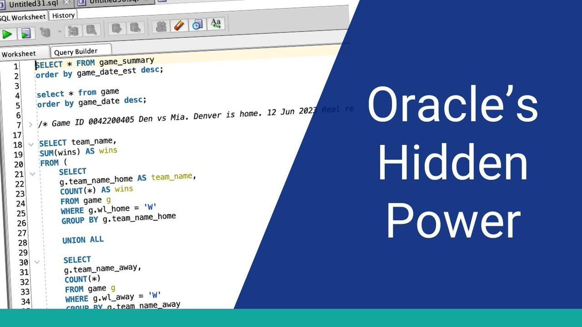 reisquarteu's tweet image. Here&apos;s Why You Should Use #PLSQL: youtu.be/jOvAJkkQdwc #Databases #DBMS #Oracle