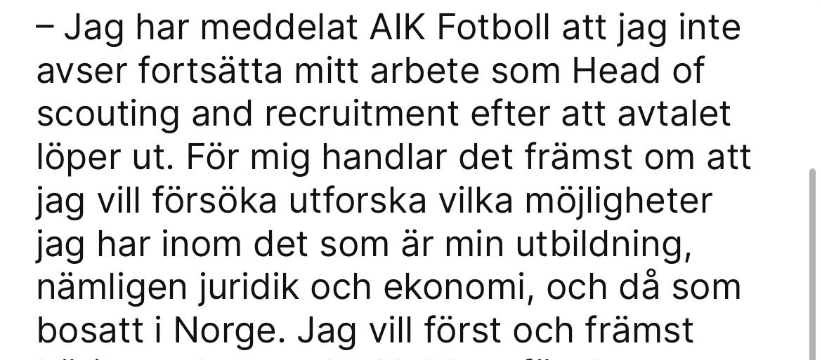 Människor kommer alltid att sluta. 
Ser detta som ett tecken på att tanken med den nya organisationen – att ersätta en ensamt härskande sportchef med en trio, för långsiktighetens skull – möjligen var klok. 
Kom igen, Gnaget! 🖤💛