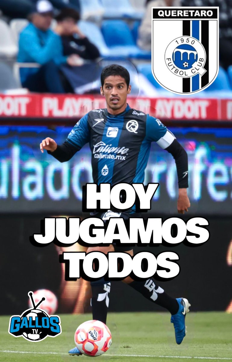 HOY JUGAMOS TODOS ⚪️🔵⚫️

Fecha 1️⃣2️⃣
#Apertura2025 <a href="/LigaBBVAMX/">Liga BBVA MX</a>
<a href="/Club_Queretaro/">Gallos Blancos 🐓</a> 🆚️ <a href="/ClubPueblaMX/">Club Puebla🎽</a>
🏟️ Estadio Corregidora 
🕛 17:00 Hrs.
🖥️ FOX
🇪🇪🐔🇪🇪 
#Querétaro #GallosBlancos 
#QFC <a href="/WeAreTheQFC/">WeAreTheQFC</a>