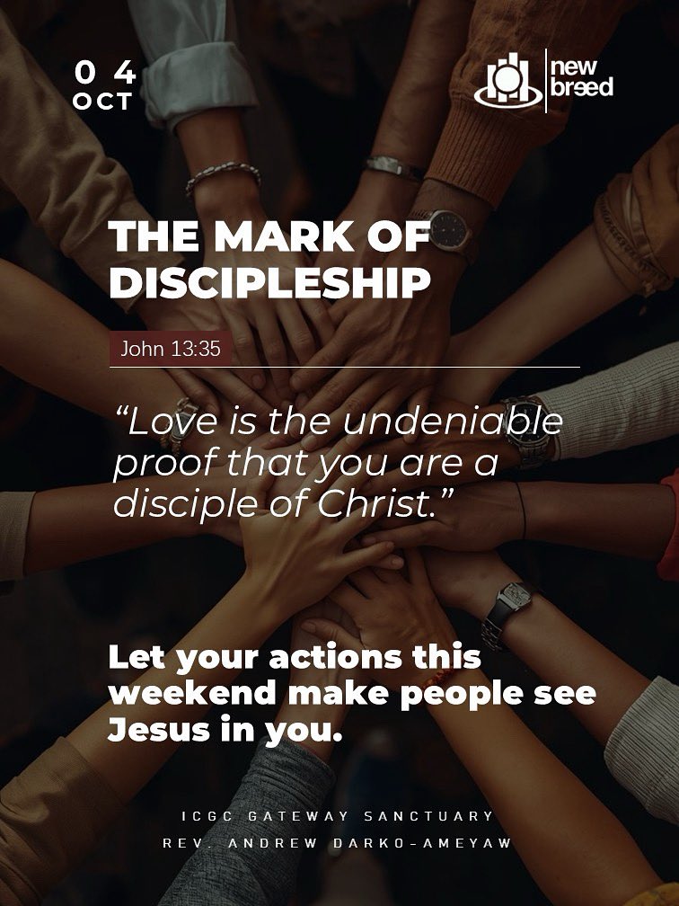gwsnewbreed's tweet image. Disciples are known by love, not titles.

#TrueDisciples
#GWSDevotionals