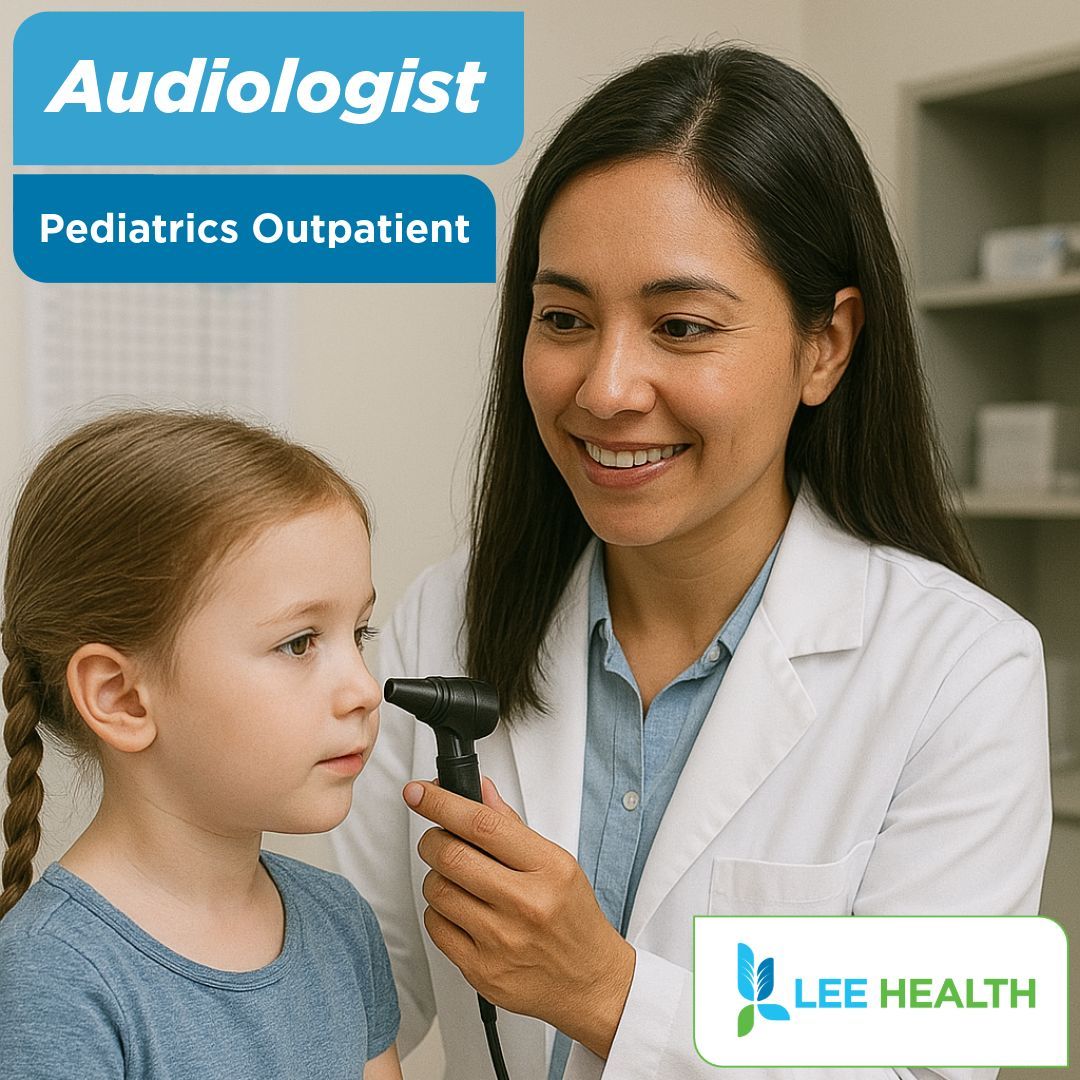 Pediatric Audiologist Opportunity – $10,000 Incentive Package!
📍 Fort Myers, FL | Outpatient Pediatrics
🗓️  4-day workweek (Mon-Thurs)

Chat with a recruiter here: oli.vi/1gwVdEb 
Apply today: bit.ly/LeeHealth_Audi…

#Audiologist #AudiologyJobs #ASHA