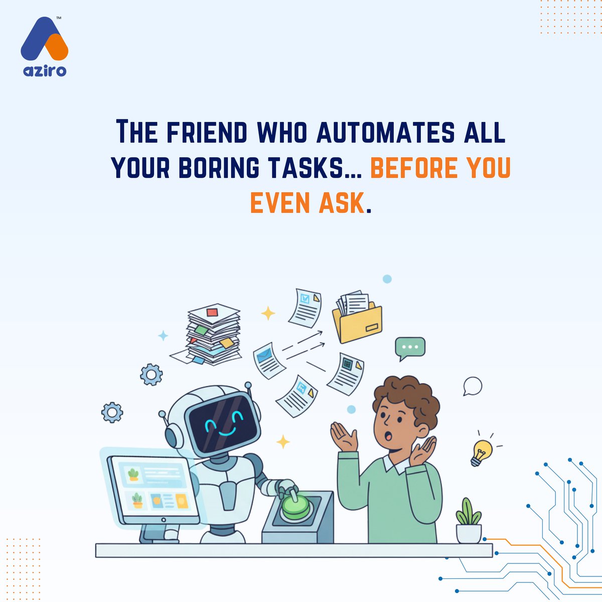 AziroTech's tweet image. If AI were your work BFF… it would remember everything, automate the boring stuff, catch bugs before you blink, and never judge your coffee count.

What superpower would your AI teammate bring to the table?

#AIFriend #AziroAI #TheUnfilteredEngineer #StackSaturdays