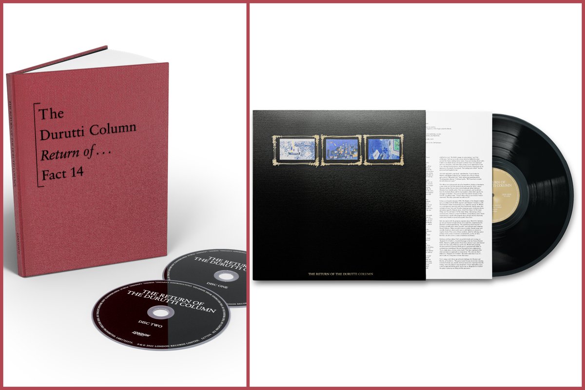 burningshednews's tweet image. The Durutti Column - The Return of The Durutti Column (45th Anniversary)

New 2CD edition: remastered + bonus/demos/live tracks + 1985 “cassette” sleeve
 
Half-speed mastered vinyl - full info:

burningshed.com/newsletters/ne…

#FactoryRecords #ManchesterMusic