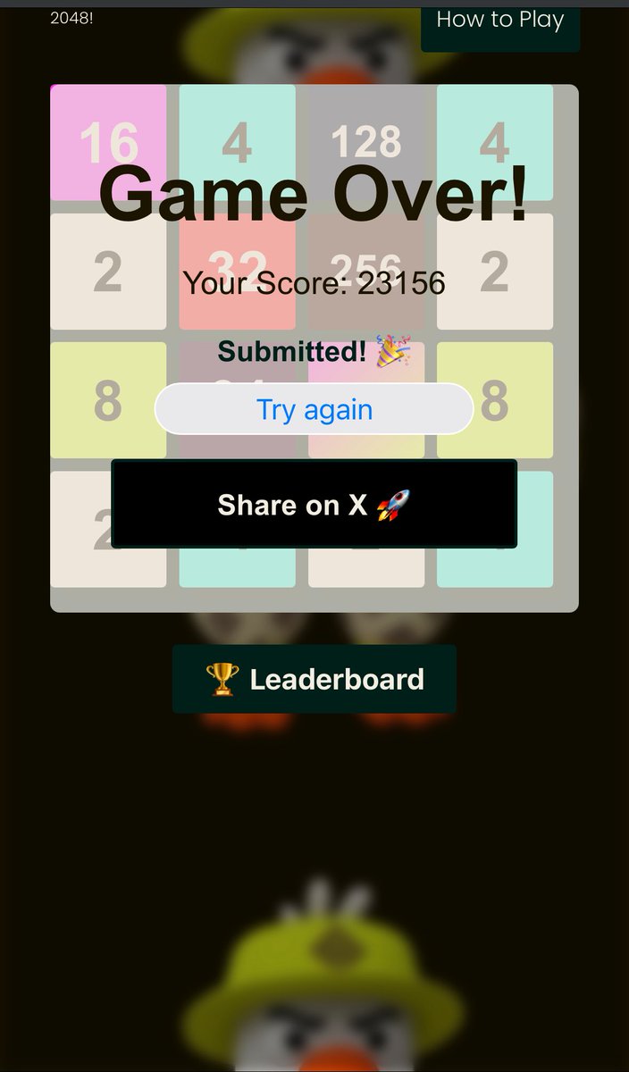 Themainboy3's tweet photo. I scored 23156 in the Aztec Community Game! ๐ฎ Fun and challenging. Give it a try! https://t.co/CB3bZeiGop #AztecGame #2048Challenge https://t.co/qT1WzU38pc