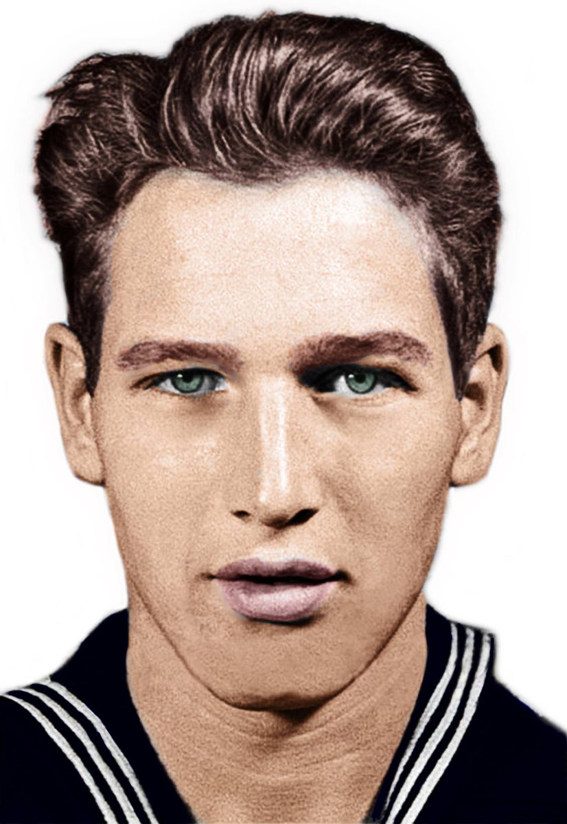 paulsportrait's tweet image. I #Colorized Paul Newman&apos;s boot camp photo a while ago. #photoshop