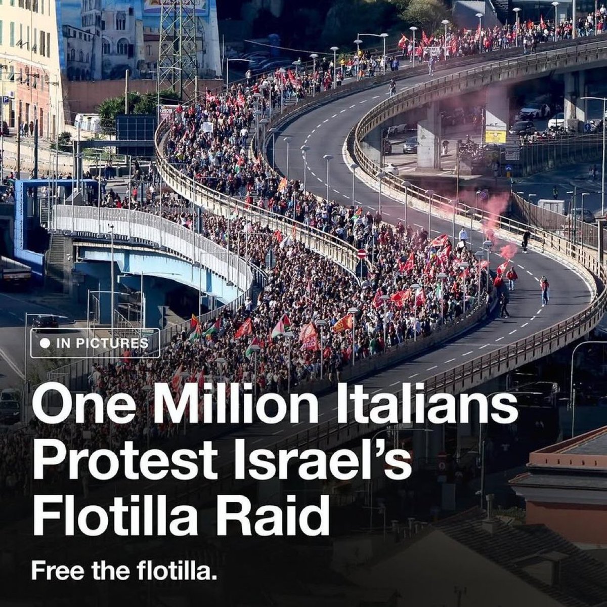 Italians stand with humanity