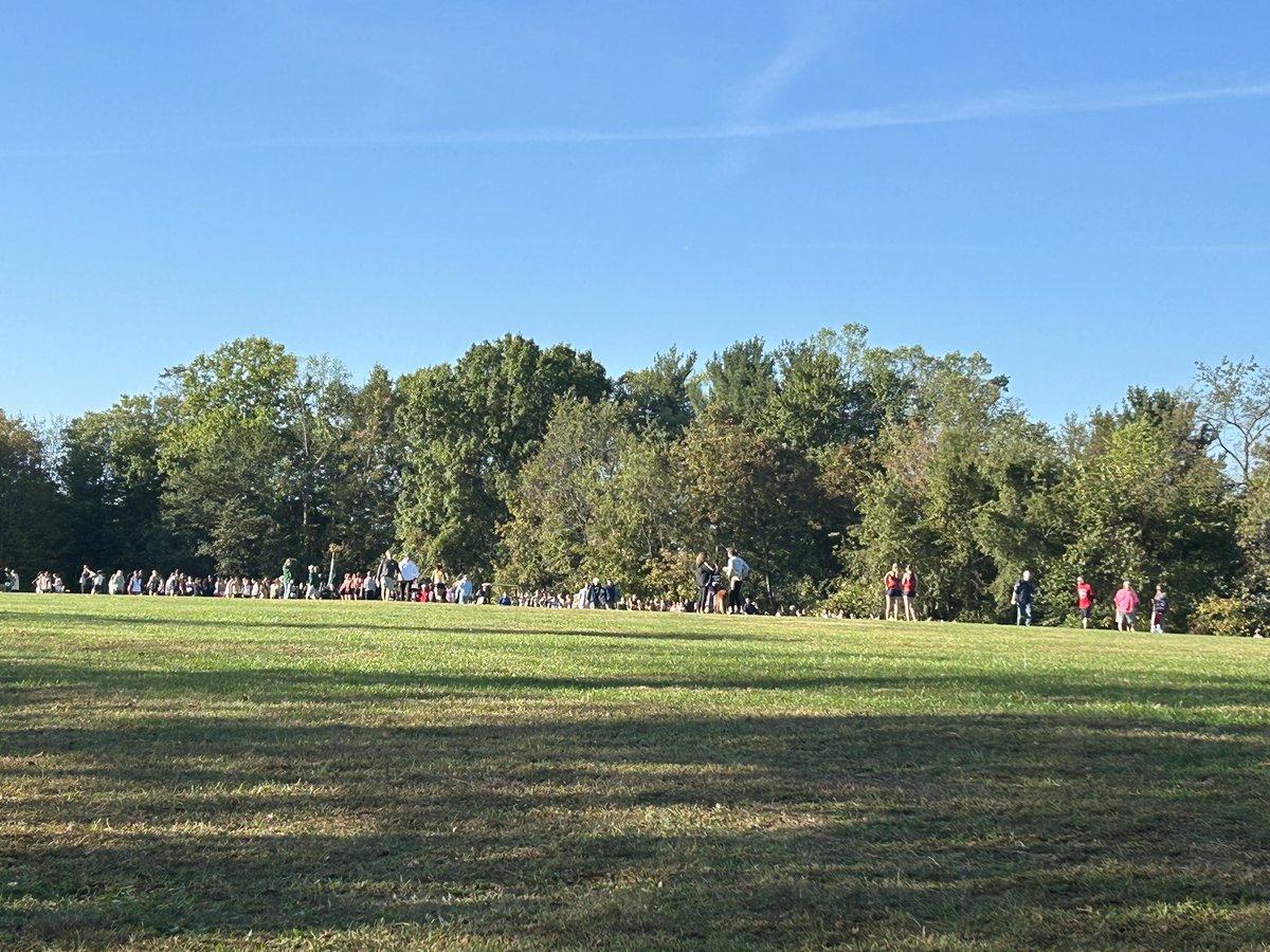 A beautiful fall morning as Varsity ladies take the line at the Bald Eagle Invitational. Good luck to all our Cross Country athletes!
