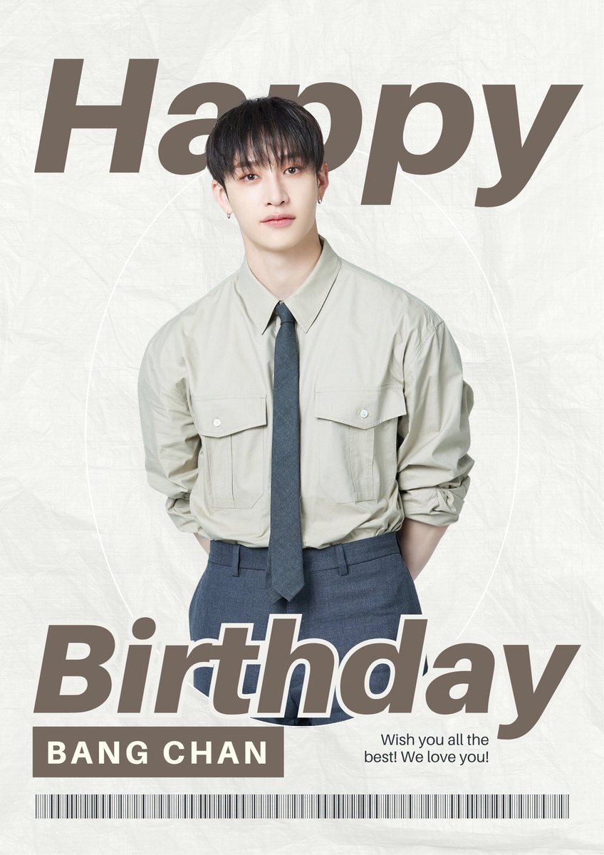 EIGHTOTIC's tweet photo. Happy birthday, Bang Chan! You have a way of turning chaos into rhythm and exhaustion into art. Your late nights, quiet guidance, and the way you make everyone feel seen matter more than you think. May your light keep burning steady and kind, no matter how heavy the world gets. https://t.co/YCjVduq8k4