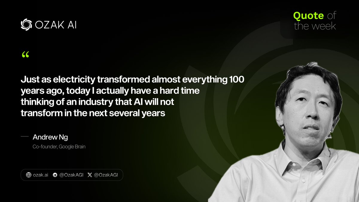 Couldn't agree more!

At Ozak AI, we're leveraging AI for the financial markets with real-time predictive insights powered by decentralized AI. 

Everyone can access insights that only the elite few had access to - that's what we're building.

Early investors of $OZ are up 12x!