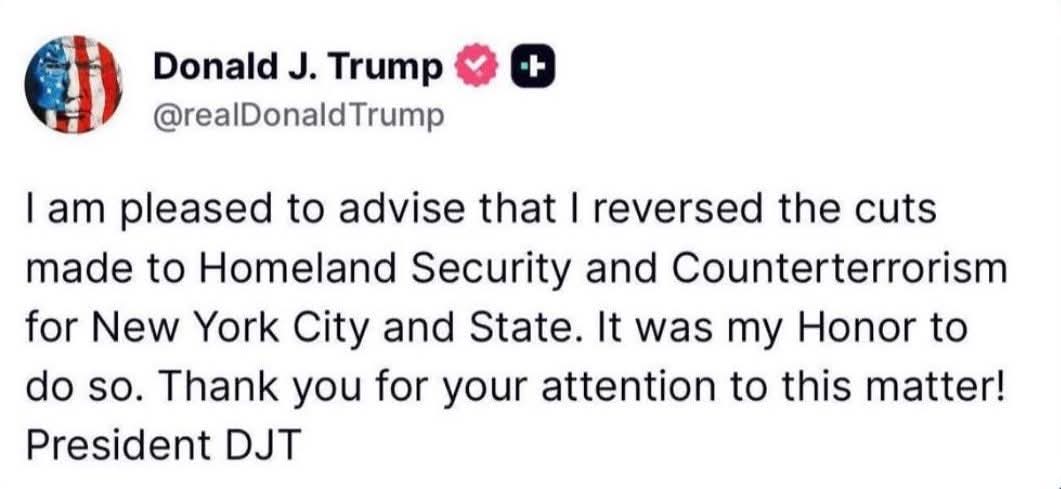 Trump trying to take credit for something a judge made him do