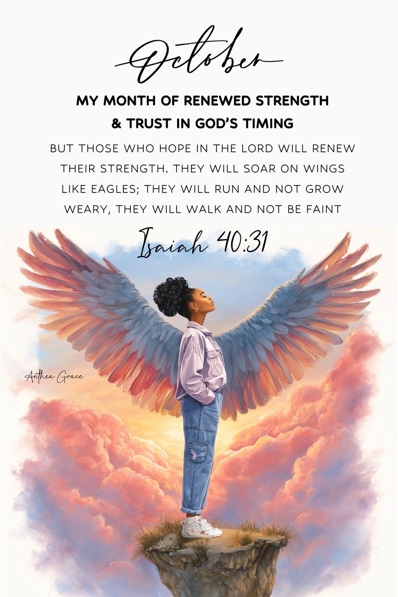 Happpy new month guys 🫶✨

May we experience a renewal of strength as we continue to stay in the place of prayer and assignment. May heavy burdens be lifted and long awaited heart desires be made manifest. May we soar on wings like eagles even as our strength is renewed in the