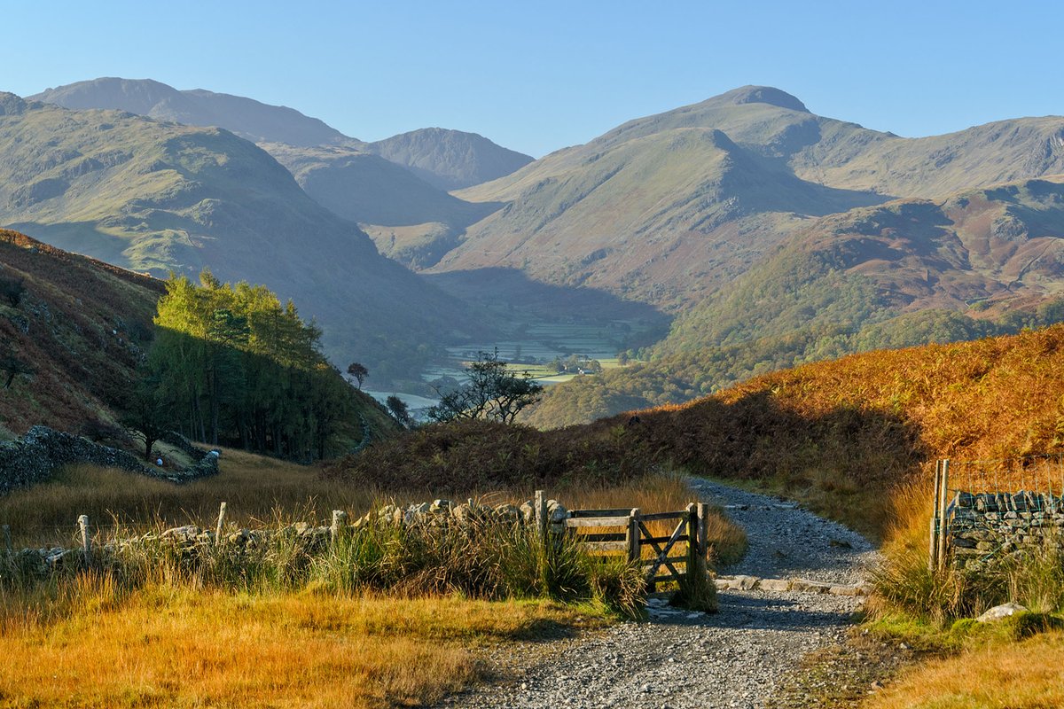 Walking over from Rosthwaite to Watendlath, Lake District NP