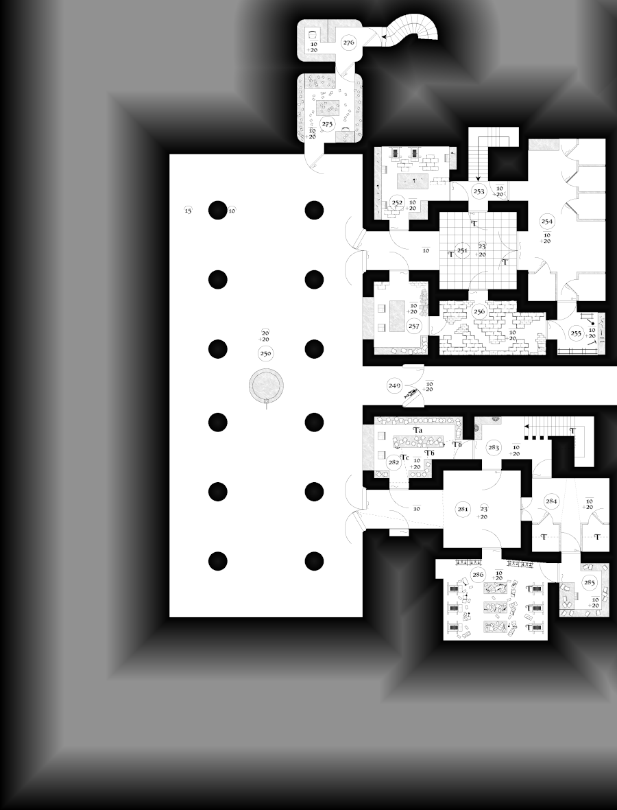 ZathrasAdventur's tweet photo. #dungeon25 #Day286 The cool room is covered in thick white dust. Structural limestone blocks of many types, old hammers, and chisels are scattered among grinding machines lined up along the walls, tables in the center, and racks of stone working tools. https://t.co/LpstLXVYKl https://t.co/dvHq81EcZT