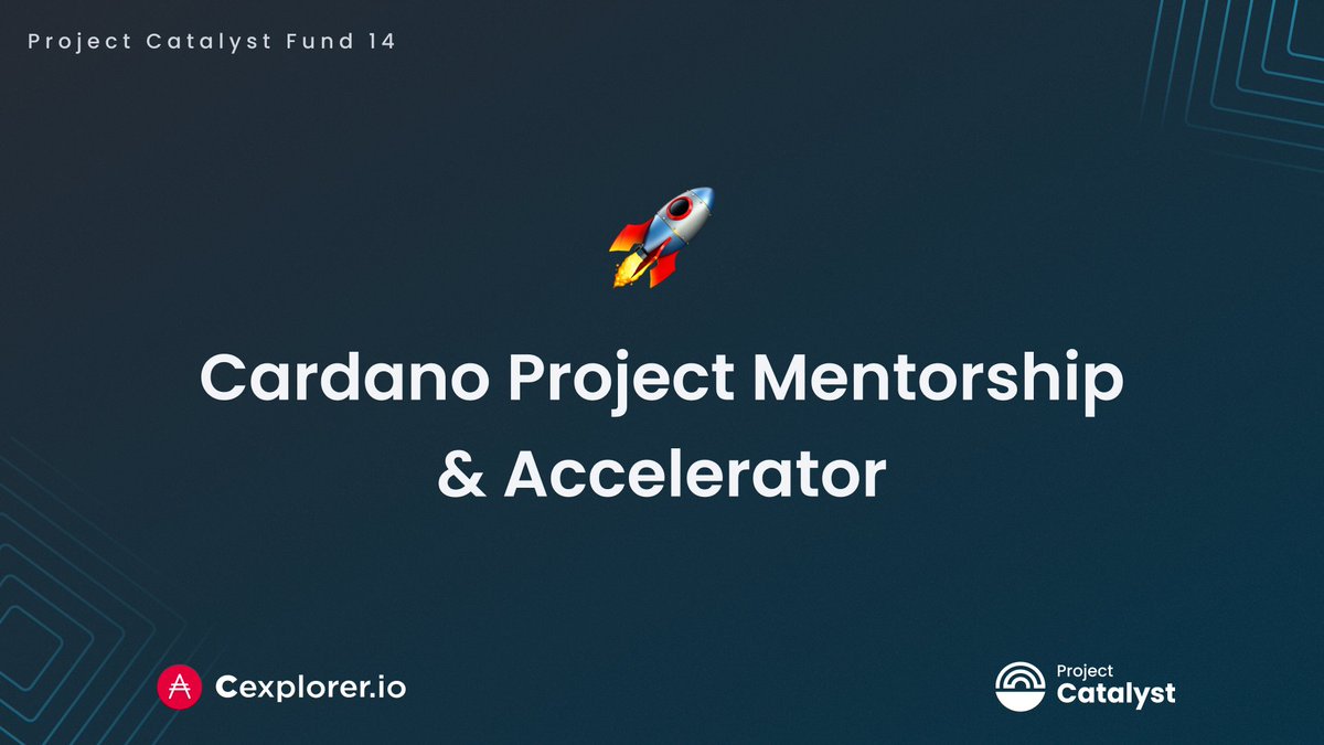 cexplorer_io's tweet photo. Cexplorer Catalyst Proposal Highlight ⚡️

Cardano Project Mentorship & Accelerator 🚀

• Many new or smaller Cardano projects need guidance and reliable on-chain data

• Our mentorship program involves providing technical and data support, access to Cexplorer APIs, and tips on growth

• Early-stage projects or those needing support get guidance to avoid common mistakes, accelerate development, and build reliable dApps or services

• By supporting these projects, we help grow the ecosystem, increase adoption, and share best practices across the community

To vote for the proposal, search for "Cexplorer" in the Catalyst app 🔎

Huge thanks to everyone who's sharing or voting for our proposals. 

Link to the proposal below 👇