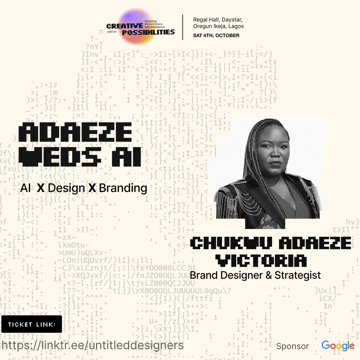First Techincal AI Workshop

Live in room one with CAV <a href="/ChukwuAdaeze/">Chukwu Adaeze Victoria</a>

Topic - Adaeze weds AI: AI x Branding x Design