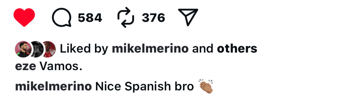 end of the season he’ll be fluent in spanish.