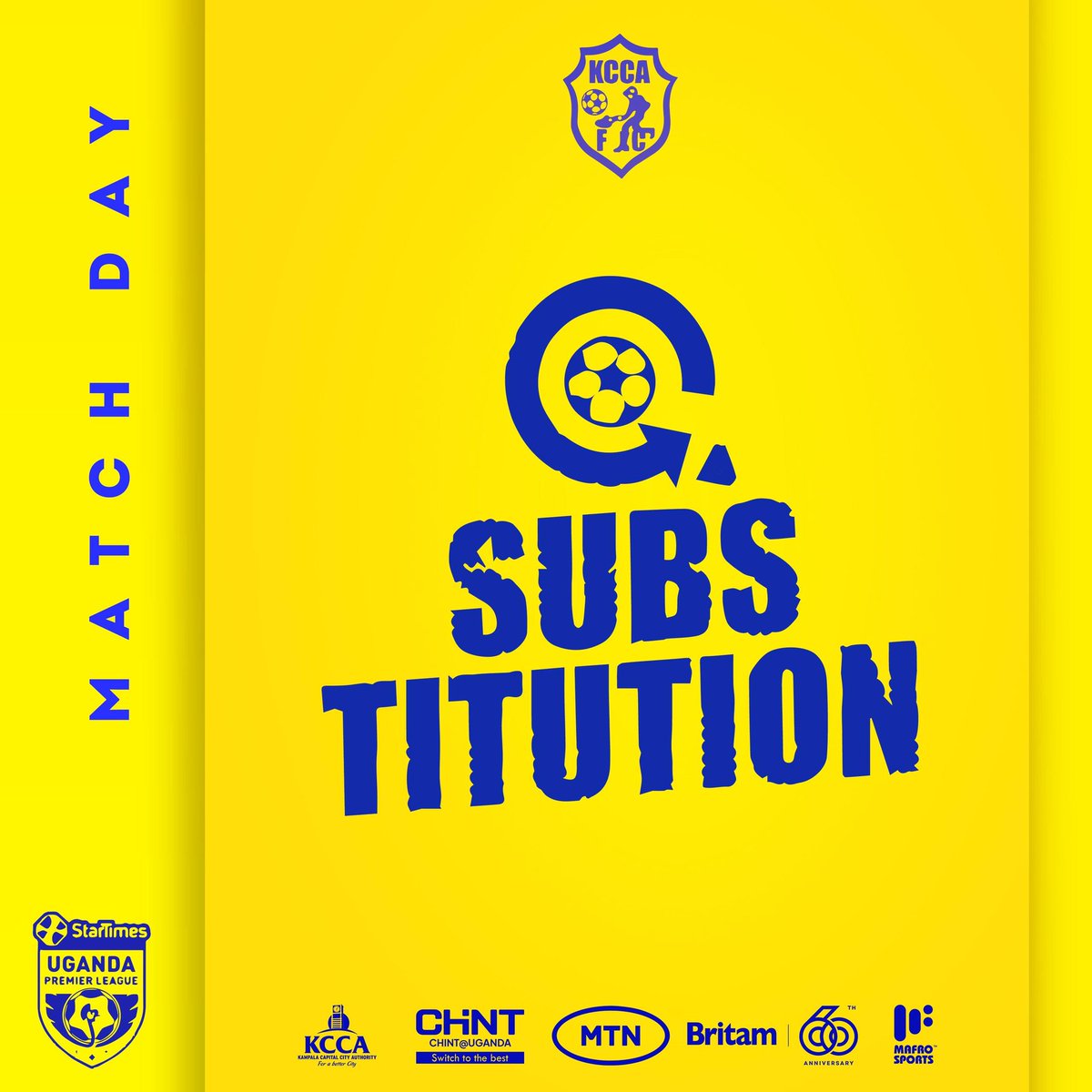 KCCAFC's tweet image. 84' (1-1)
We make double changes
🔛 Anyama | Lutalo
📴 Ahimbisibwe | Kwikiriza 

#KCCAFC #KCCASCV #StarTimesUPL